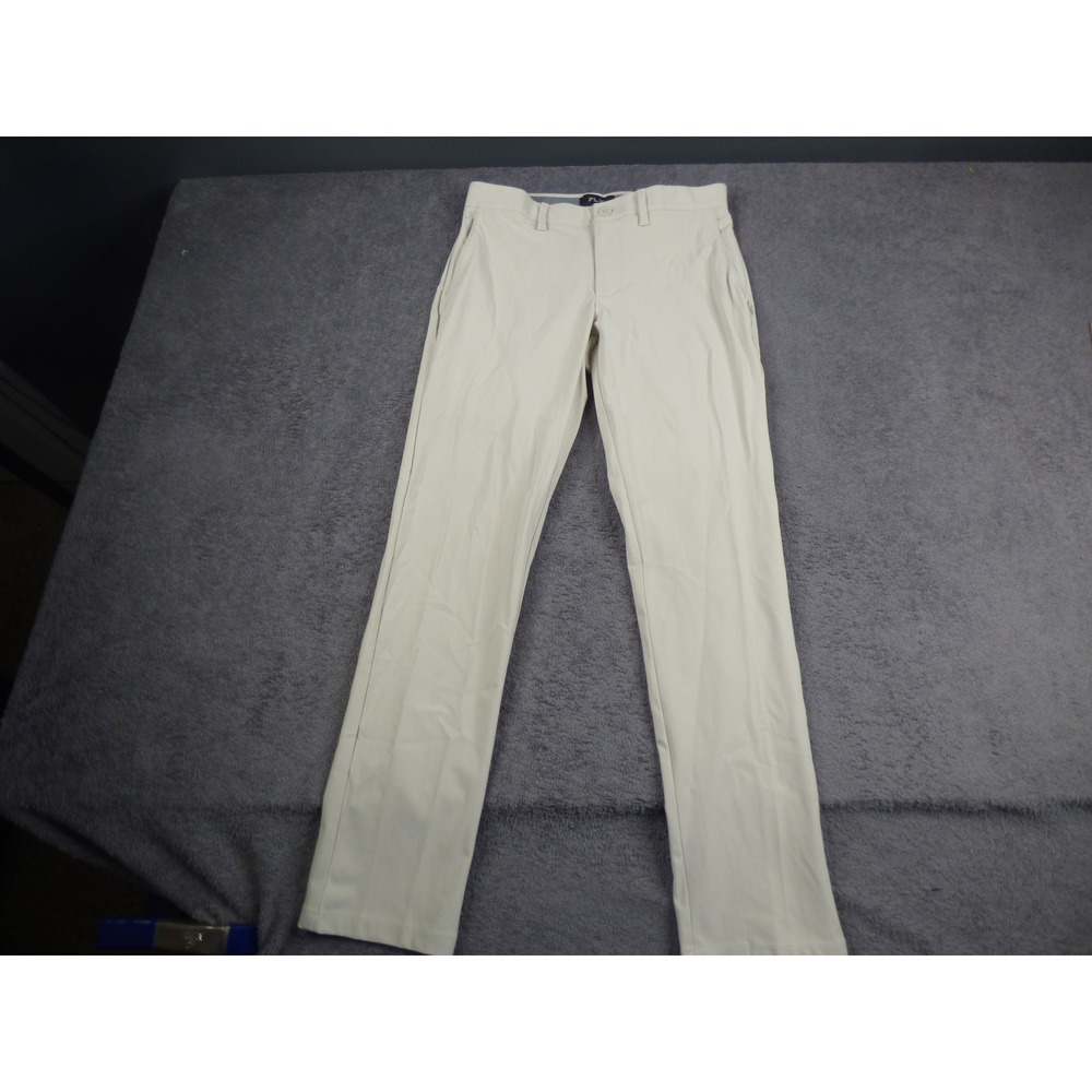 FLX Mens Pelican Performance Commuter Pants Beige 30x30 New With Tags